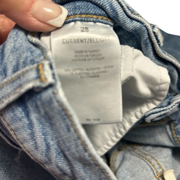Current Elliott Distressed Straight Leg Jeans Sz 28 - Picture 15 of 15